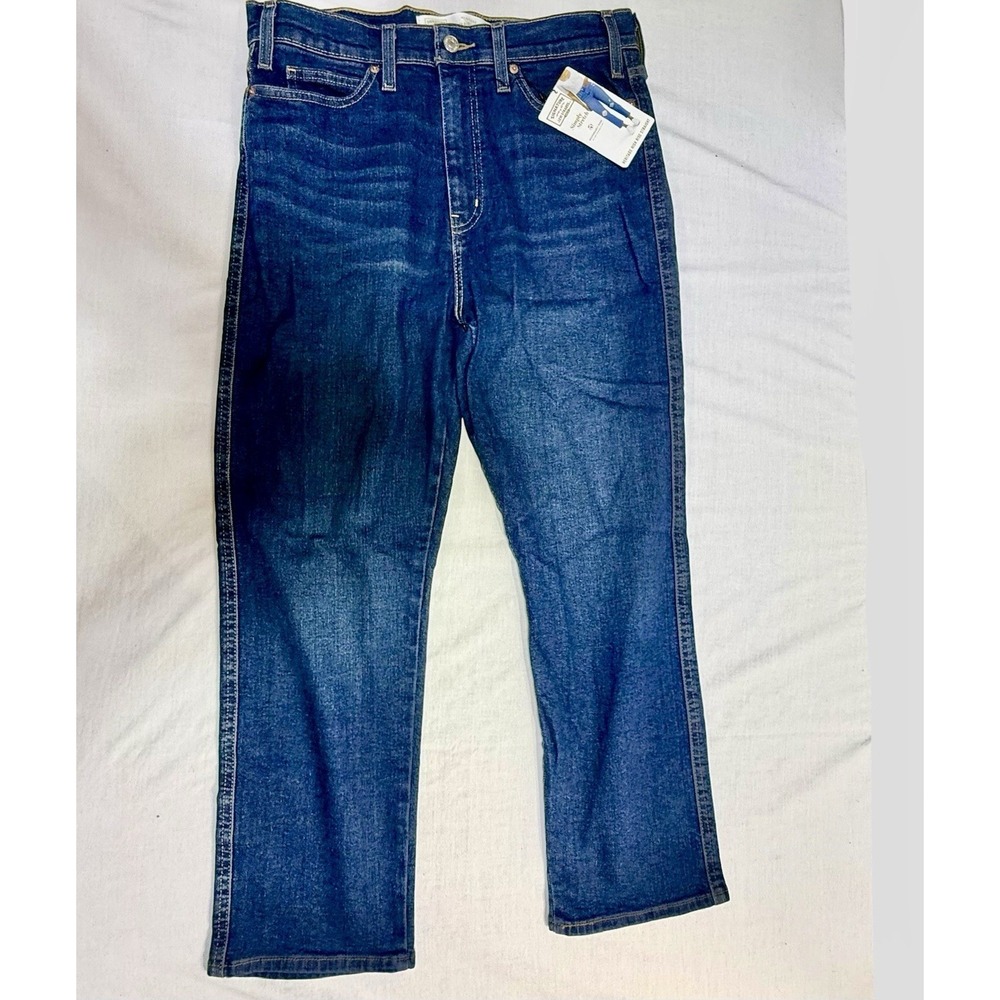 Signature Levi Strauss Women's Size 12 Heritage High Rise Straight Stretch Jeans